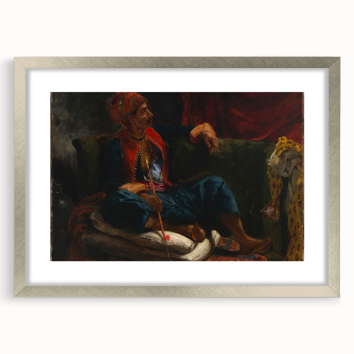 Romanticism Art: The Smoker by Eugène Delacroix