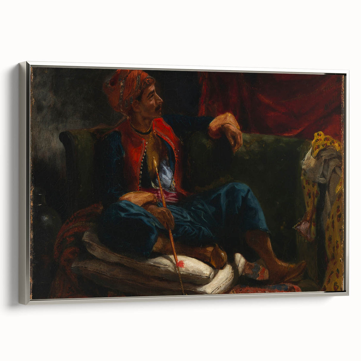 Romanticism Art: The Smoker by Eugène Delacroix