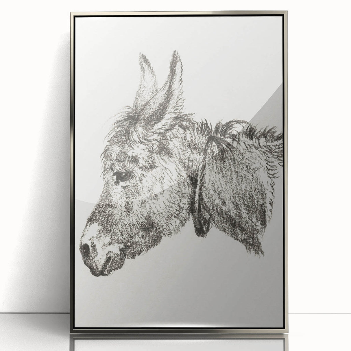 Romanticism Art: Head of a Donkey by Jean-Bernard