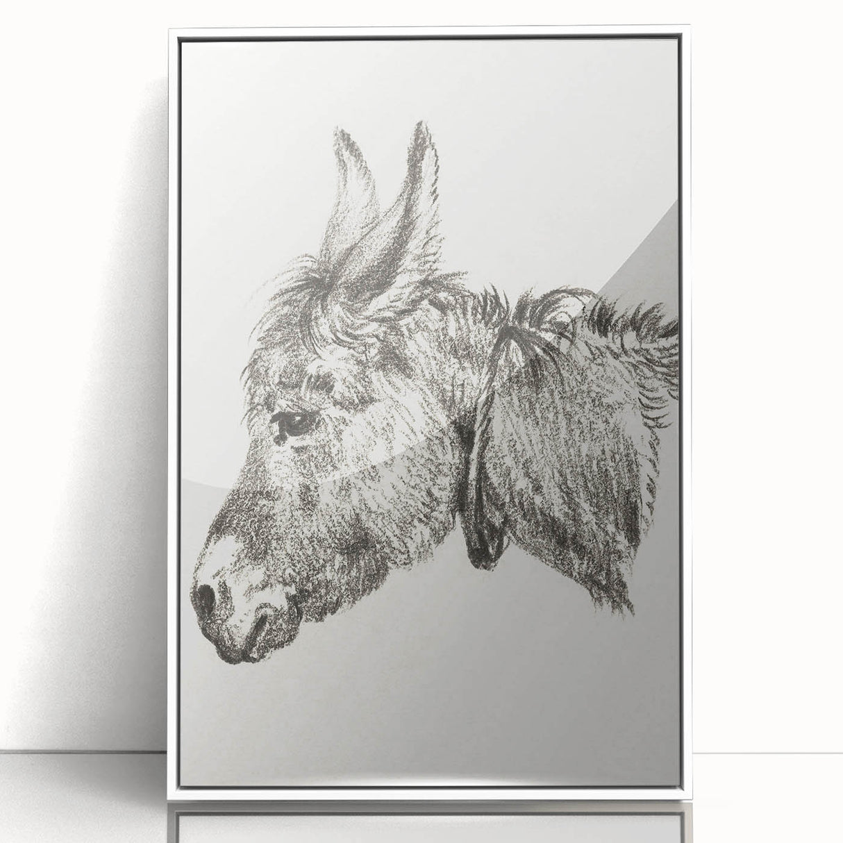 Romanticism Art: Head of a Donkey by Jean-Bernard