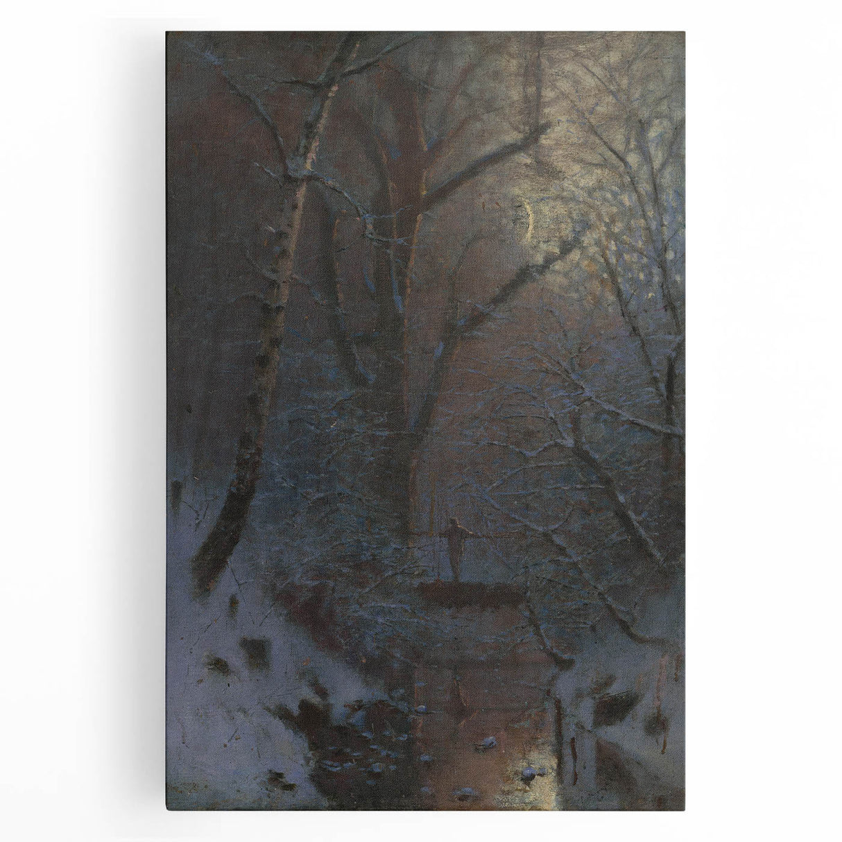 Romanticism Art: Winter by László Mednyánszky