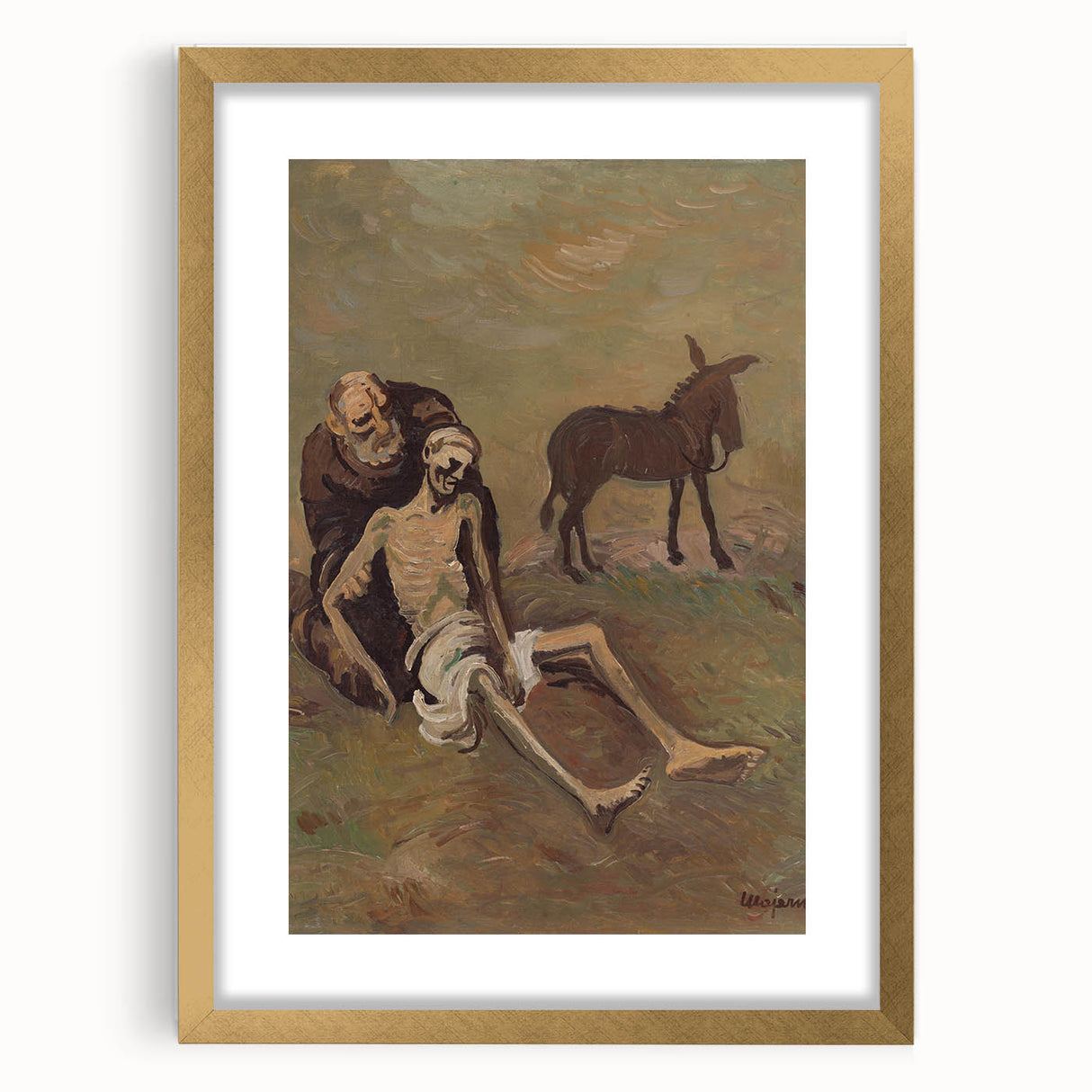 Expressionist Art: The Good Samaritan | Poignant Modern Wall Art