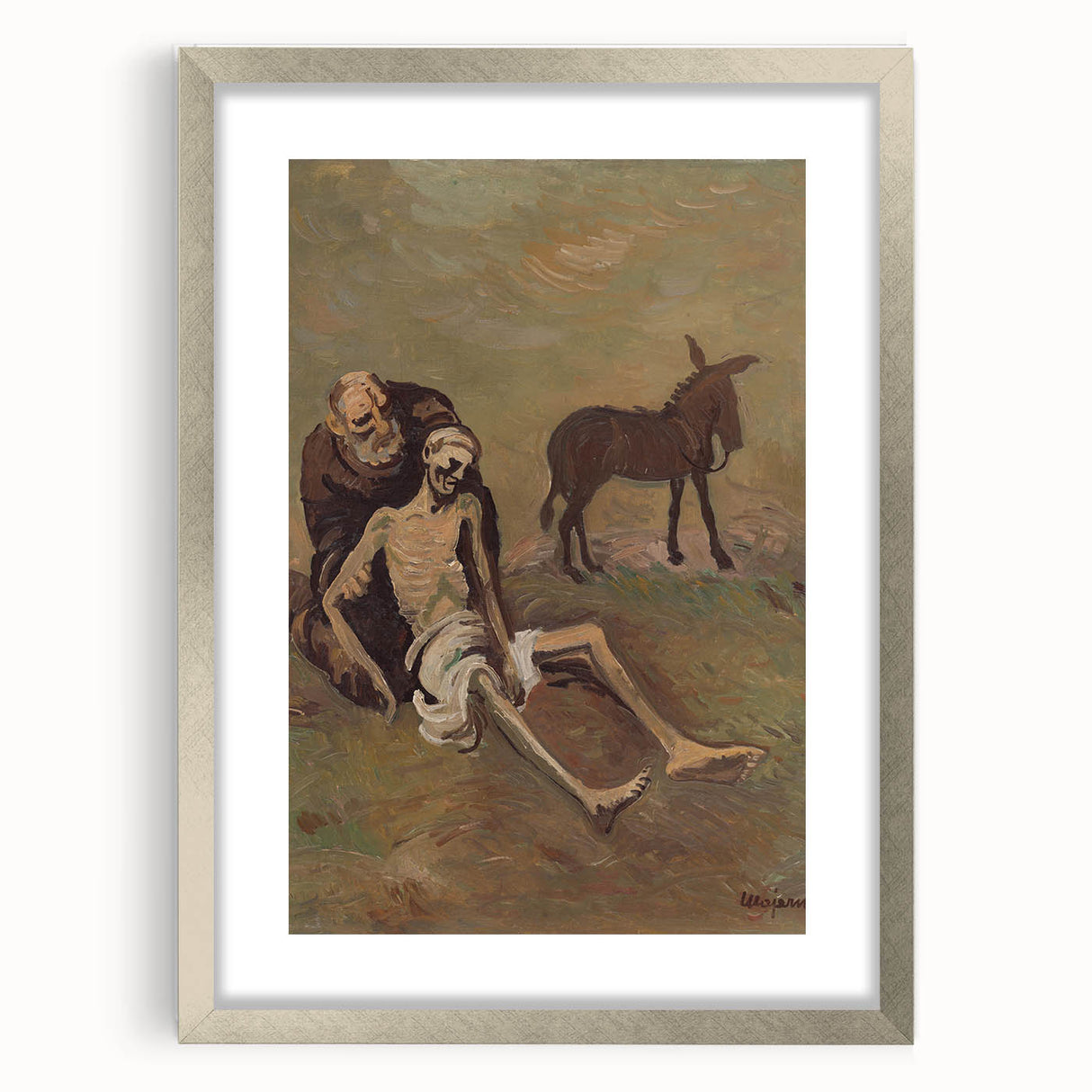 Expressionist Art: The Good Samaritan | Poignant Modern Wall Art