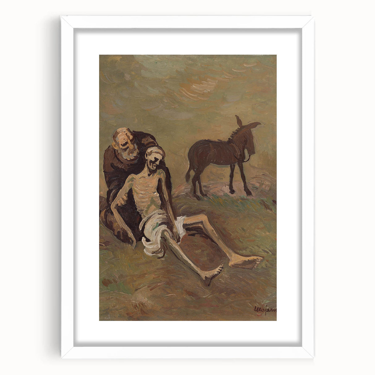 Expressionist Art: The Good Samaritan | Poignant Modern Wall Art