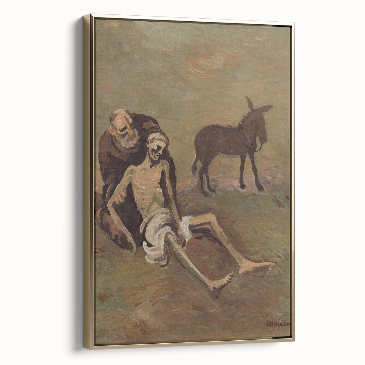 Expressionist Art: The Good Samaritan | Poignant Modern Wall Art