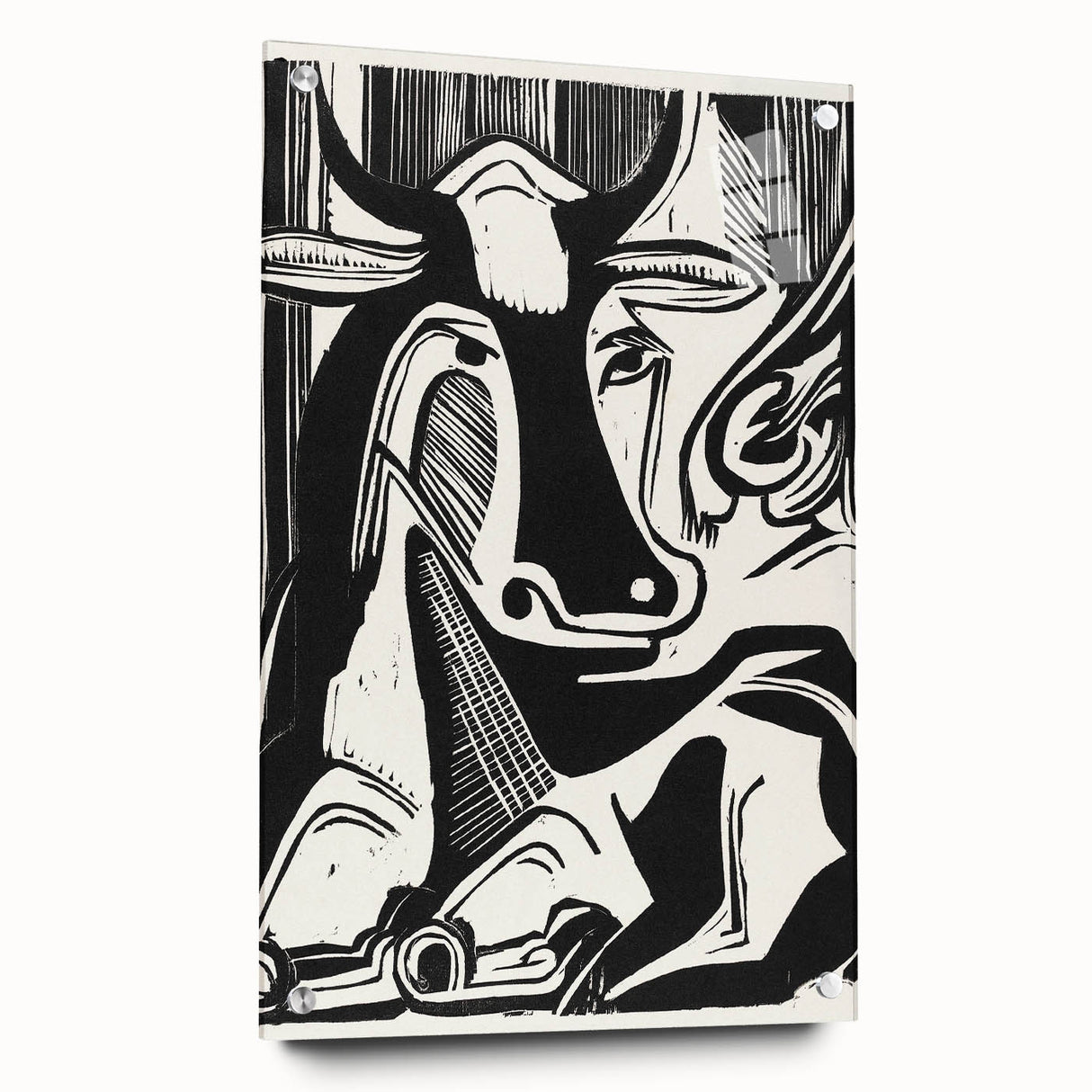 Expressionist Art: The Large Cow Lying Down | Bold Kirchner Print