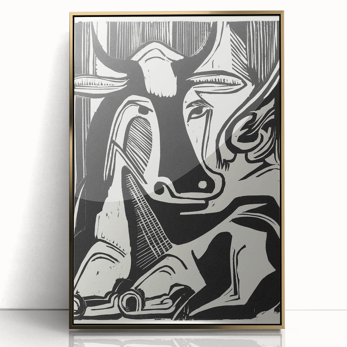 Expressionist Art: The Large Cow Lying Down | Bold Kirchner Print
