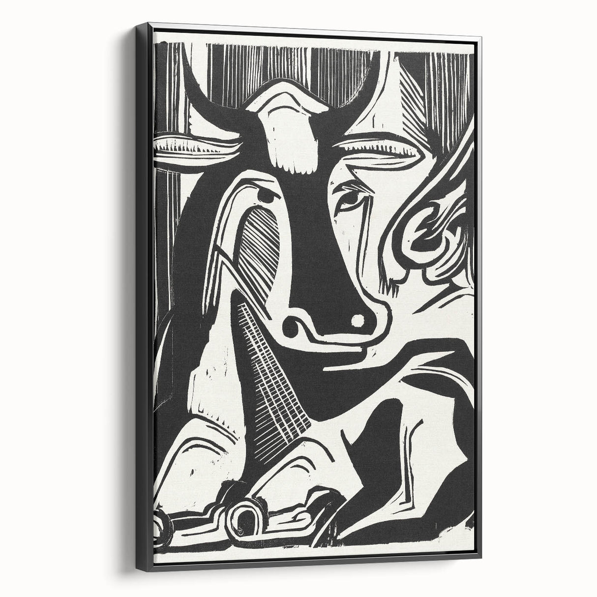 Expressionist Art: The Large Cow Lying Down | Bold Kirchner Print