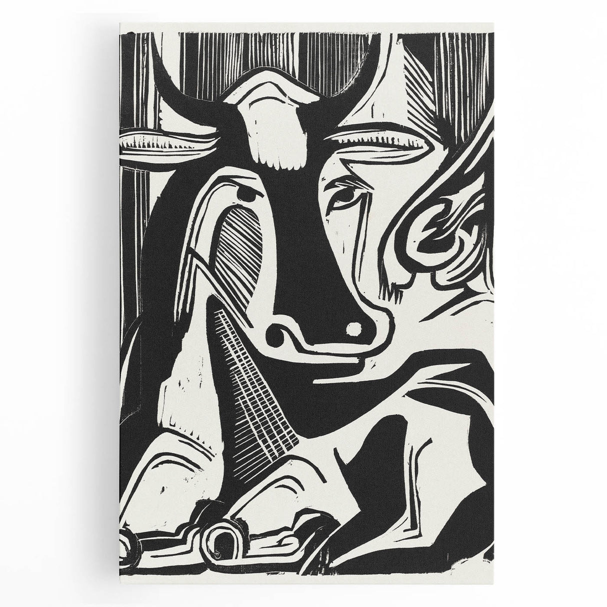Expressionist Art: The Large Cow Lying Down | Bold Kirchner Print