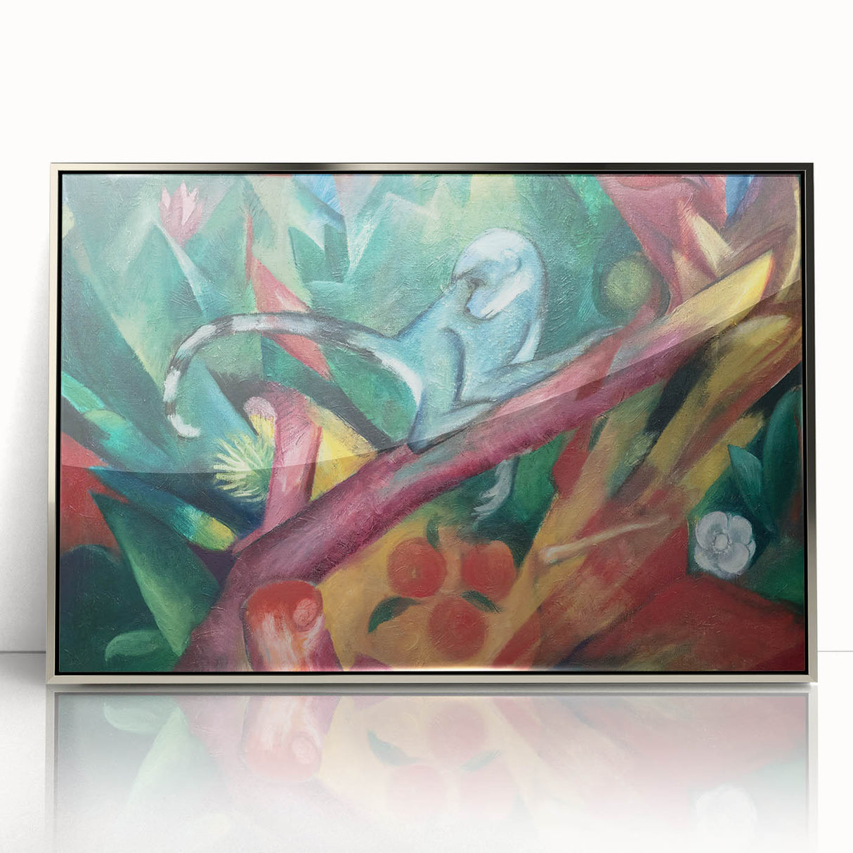 Expressionist Art: The Little Monkey | Vibrant Franz Marc Animal Print