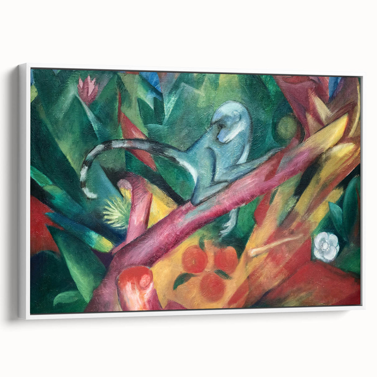 Expressionist Art: The Little Monkey | Vibrant Franz Marc Animal Print