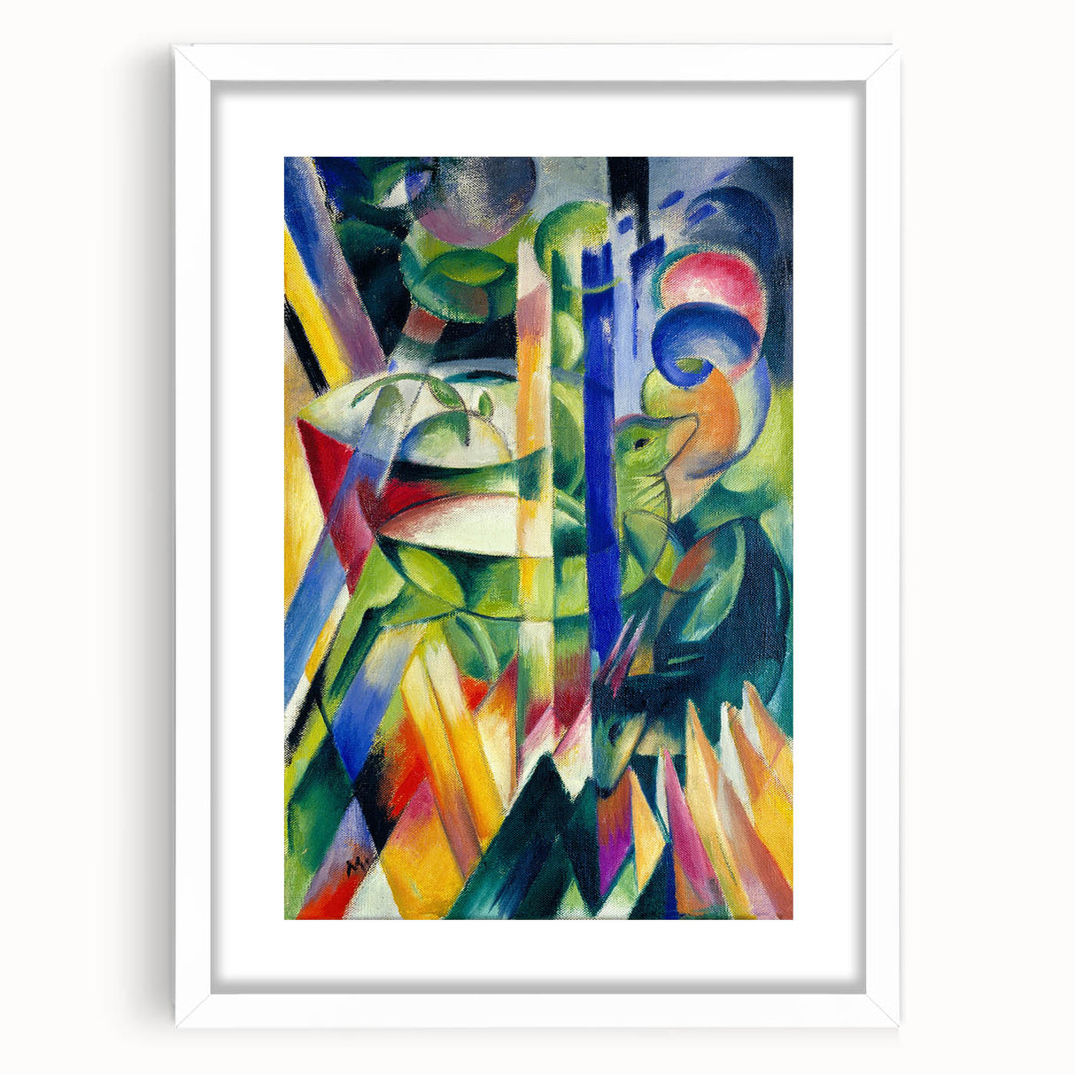 Expressionist Art: The Little Mountain Goats | Vibrant Franz Marc Print