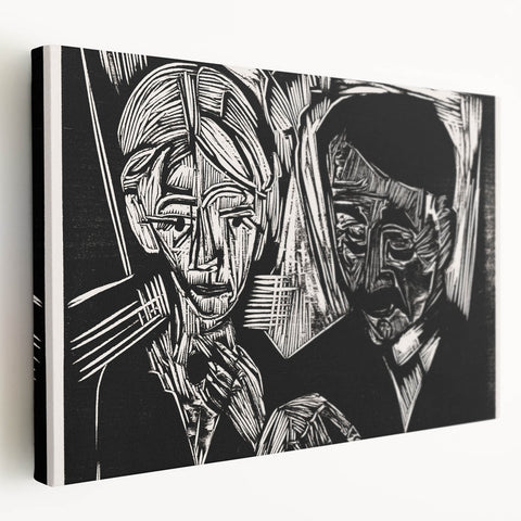 Expressionist Art: The Married Couple Müller | Bold Kirchner Print