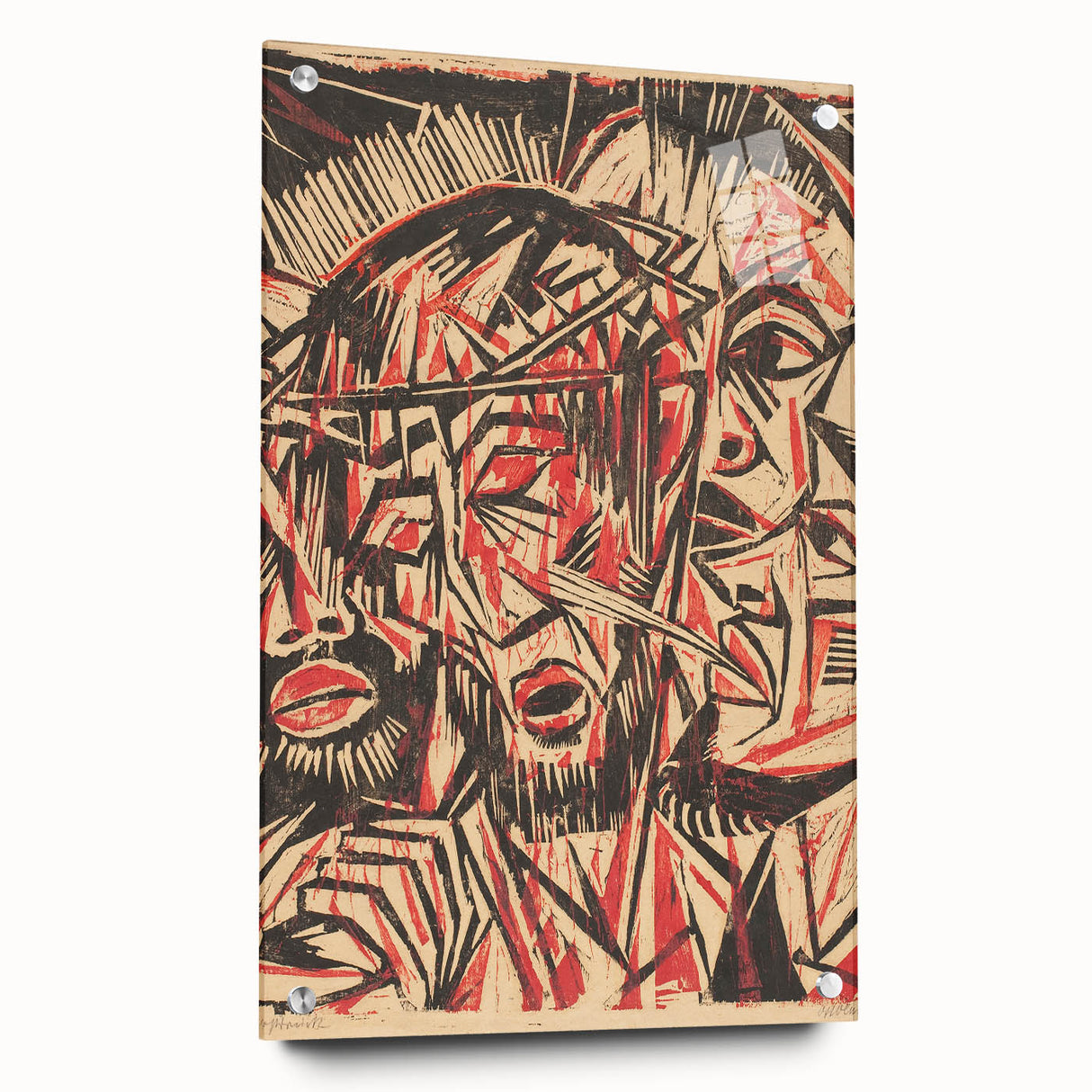 Expressionist Art: The Mocking of Christ | Powerful Otto Lange Print