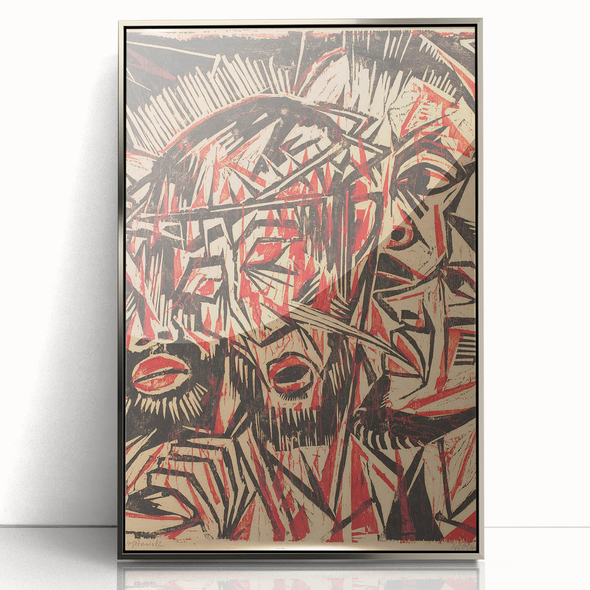 Expressionist Art: The Mocking of Christ | Powerful Otto Lange Print