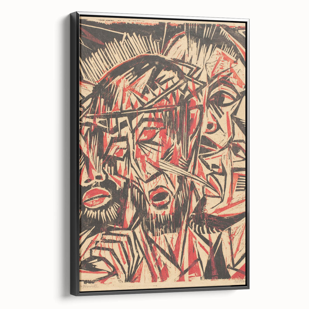 Expressionist Art: The Mocking of Christ | Powerful Otto Lange Print
