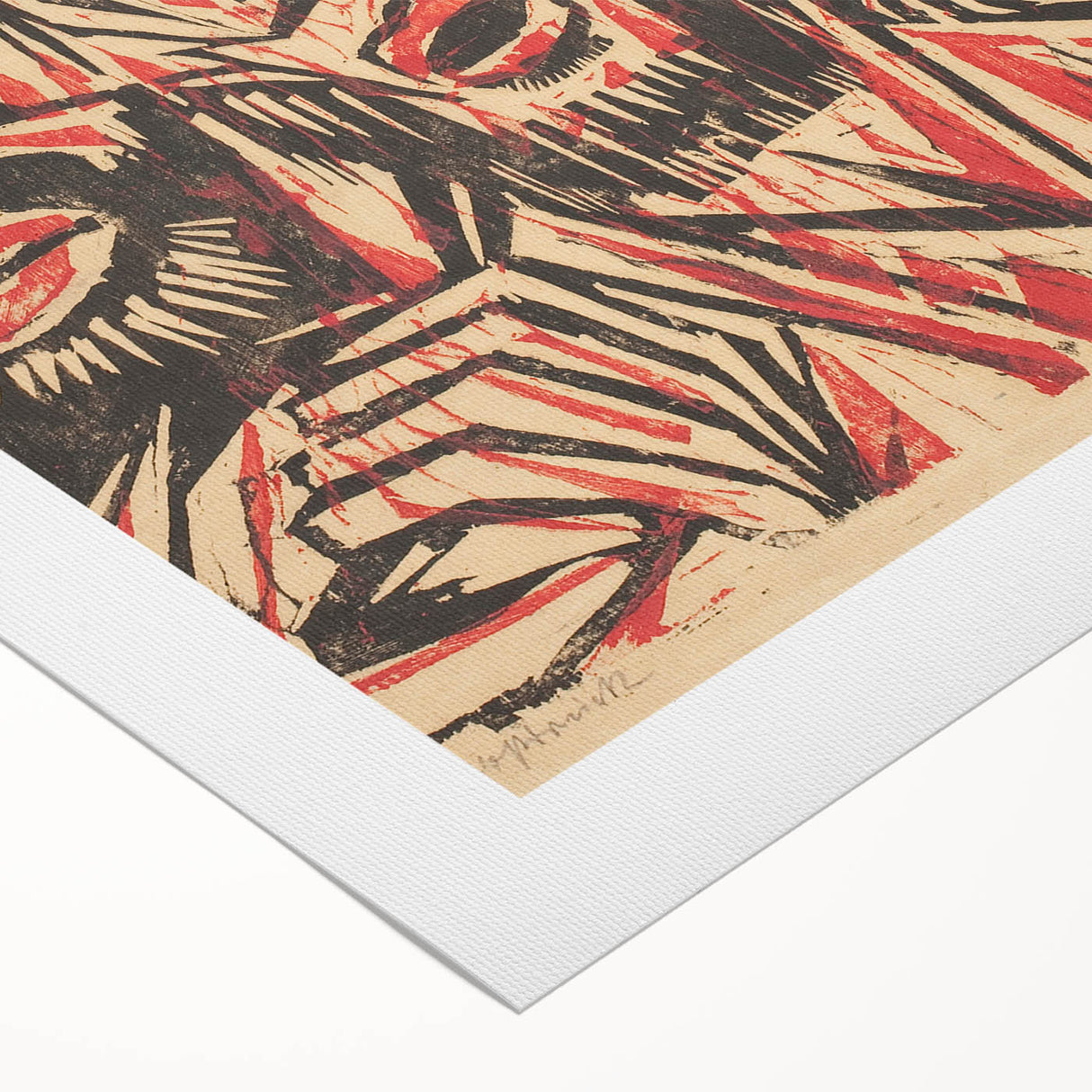 Expressionist Art: The Mocking of Christ | Powerful Otto Lange Print