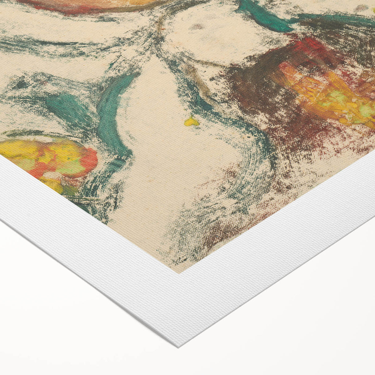 Realism Art Print: Expressive Villager Portrait Realism Canvas Wall Art