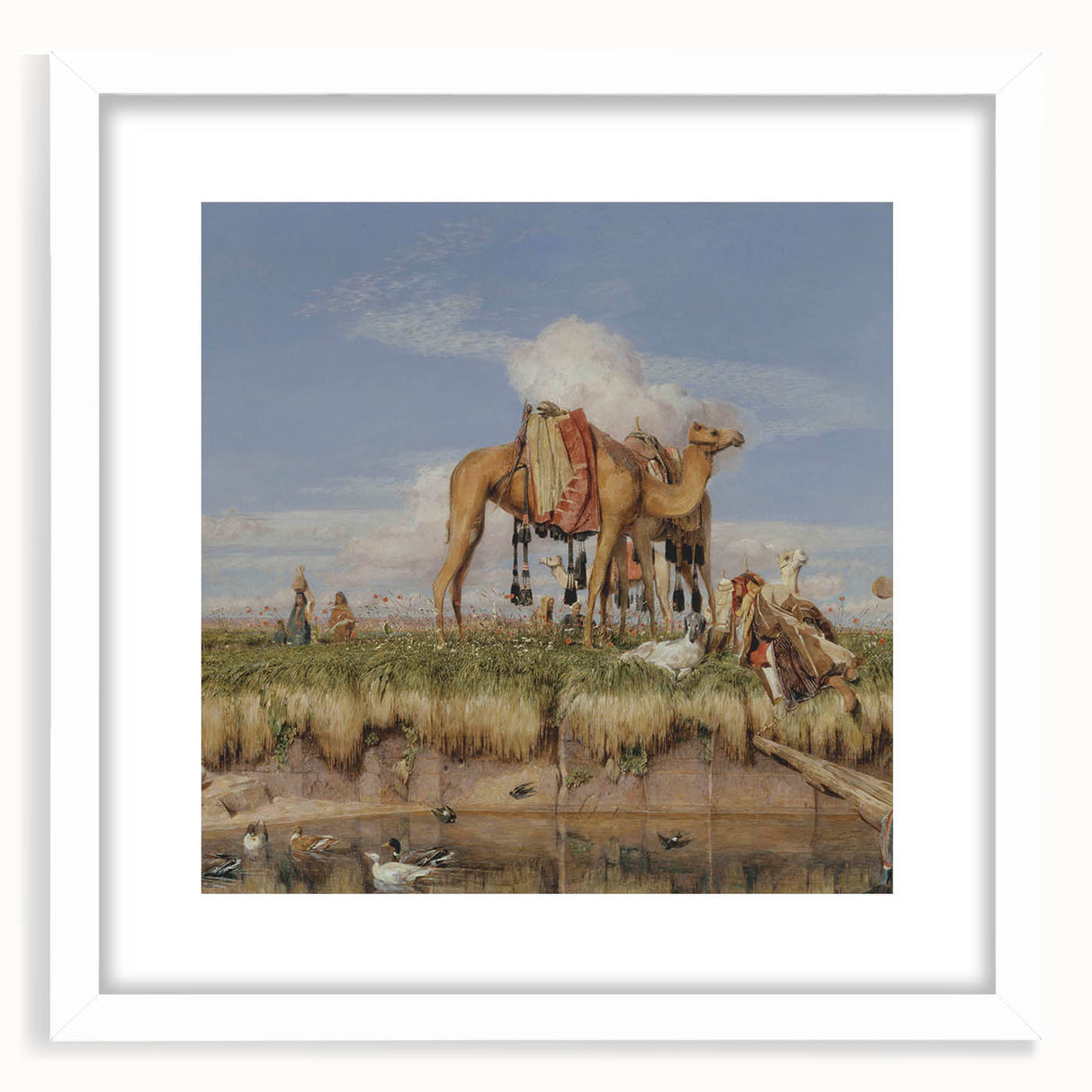 On the Banks of the Nile - Romanticism Historical Art Canvas Print