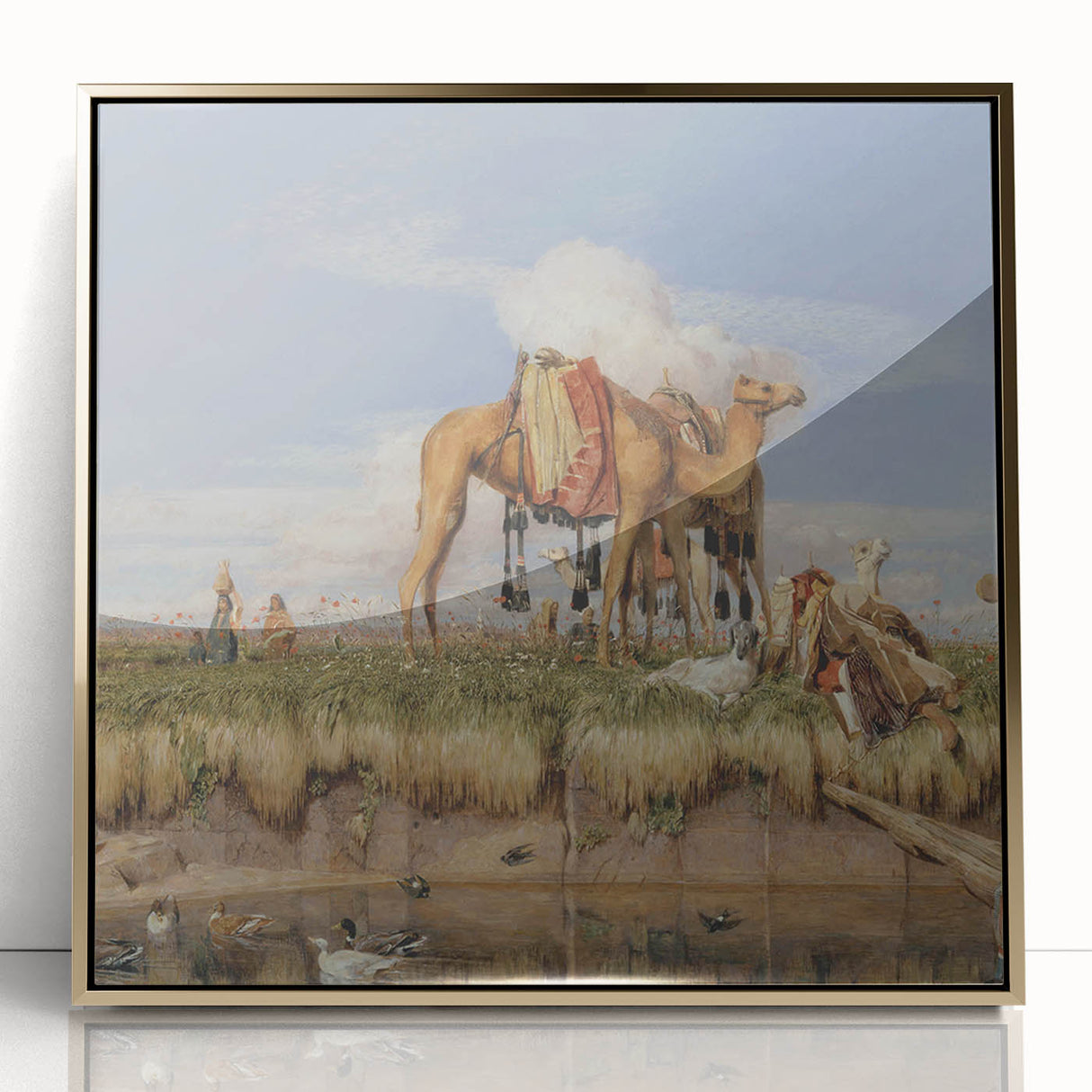 On the Banks of the Nile - Romanticism Historical Art Canvas Print