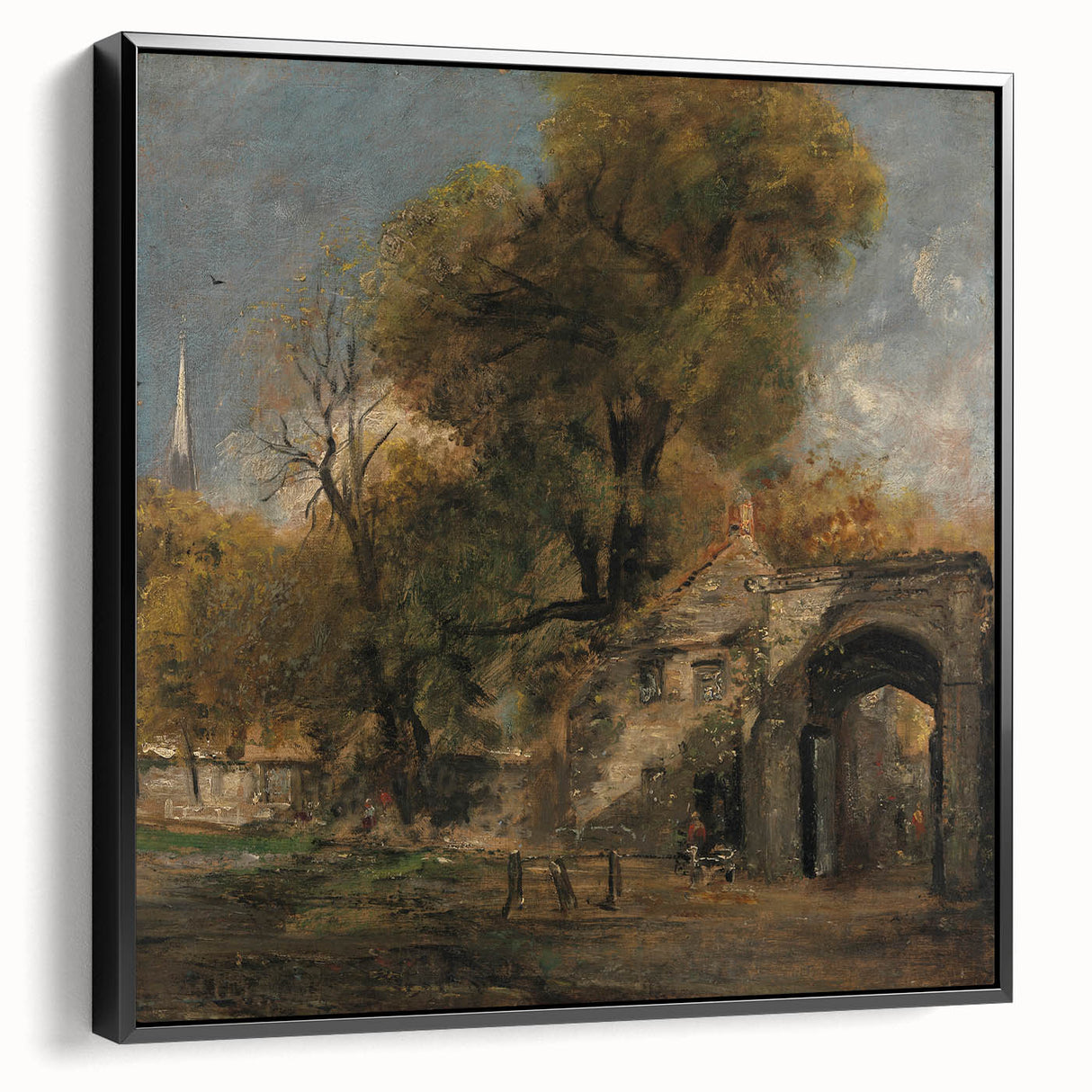 Romanticism Art: Harnham Gate by John Constable - Scenic Canvas