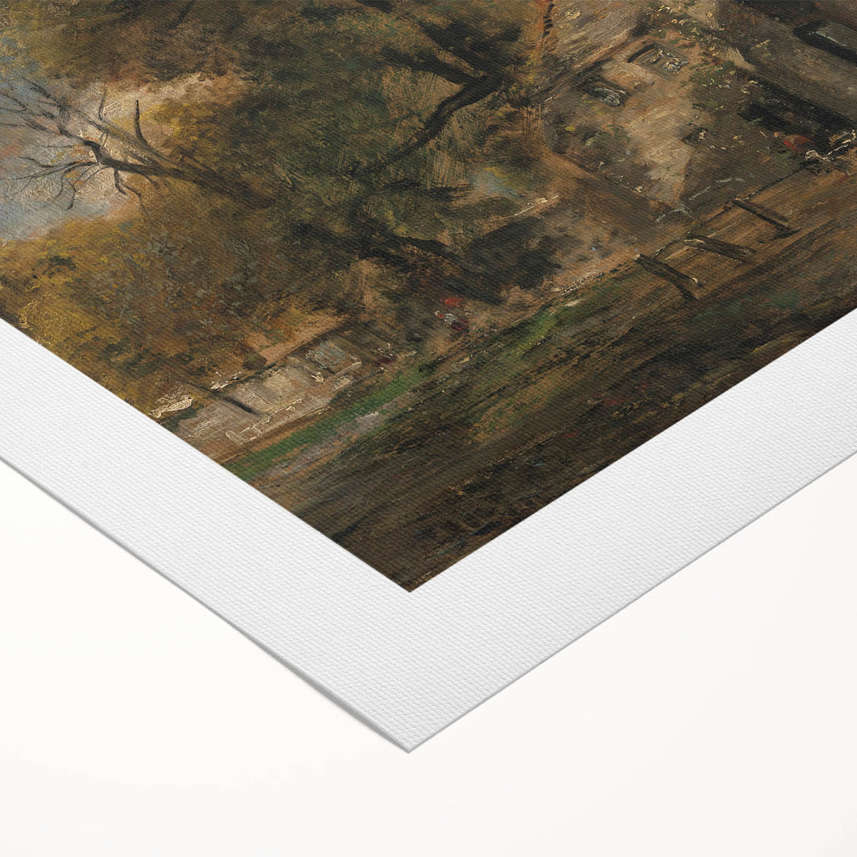 Romanticism Art: Harnham Gate by John Constable - Scenic Canvas