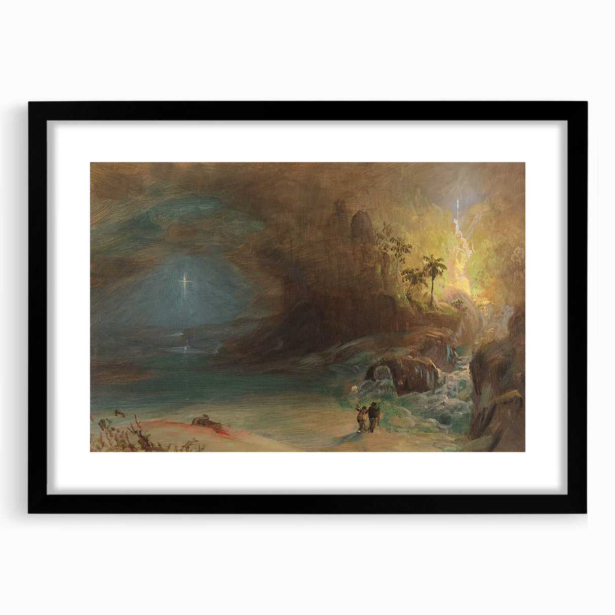 Romanticism Art: Apotheosis Study by Church - Sublime Landscape Print