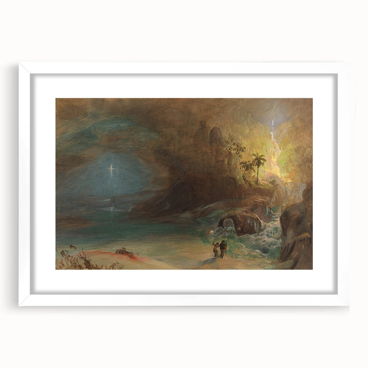 Romanticism Art: Apotheosis Study by Church - Sublime Landscape Print