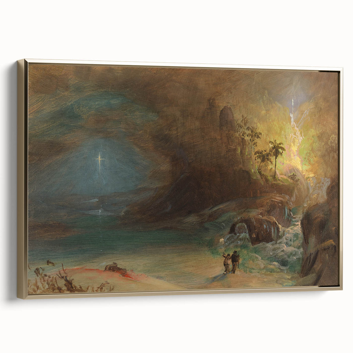 Romanticism Art: Apotheosis Study by Church - Sublime Landscape Print