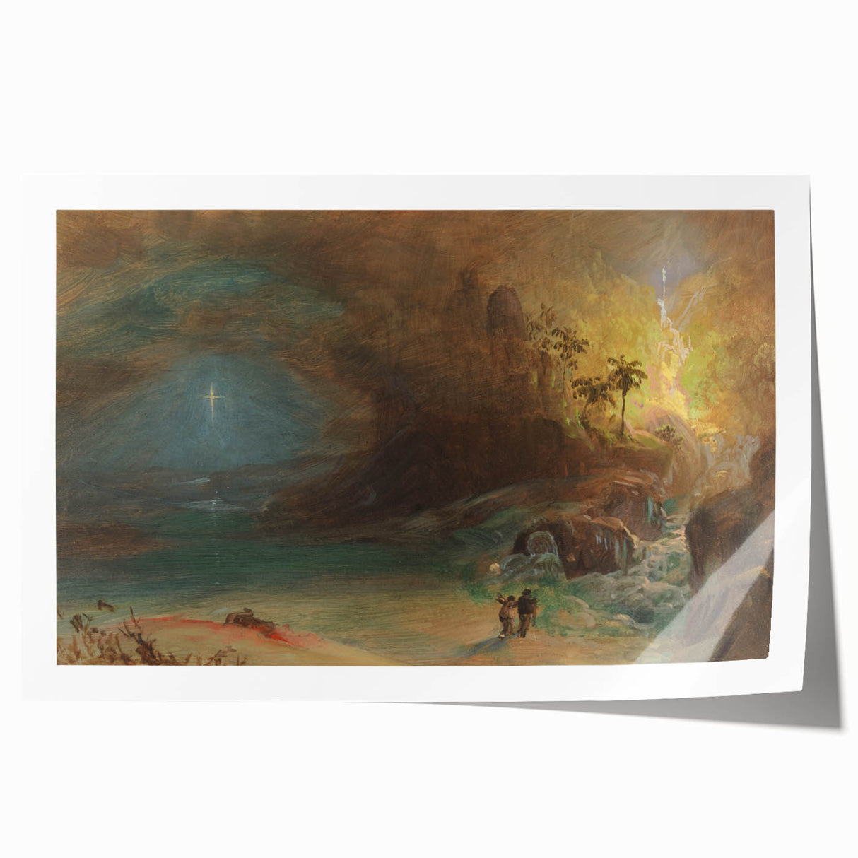 Romanticism Art: Apotheosis Study by Church - Sublime Landscape Print