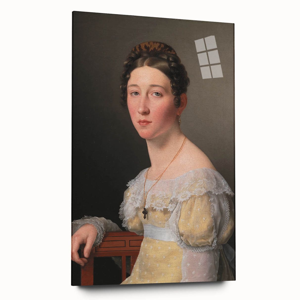 Romanticism Art: Portrait of Emilie Massmann by Eckersberg - Canvas Print