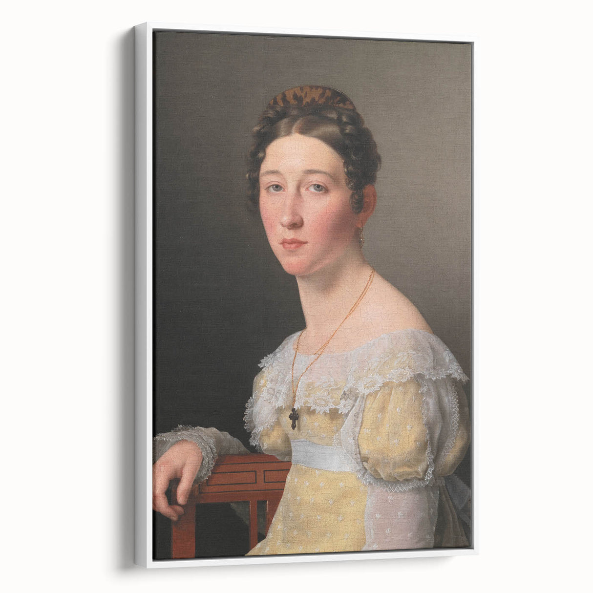 Romanticism Art: Portrait of Emilie Massmann by Eckersberg - Canvas Print