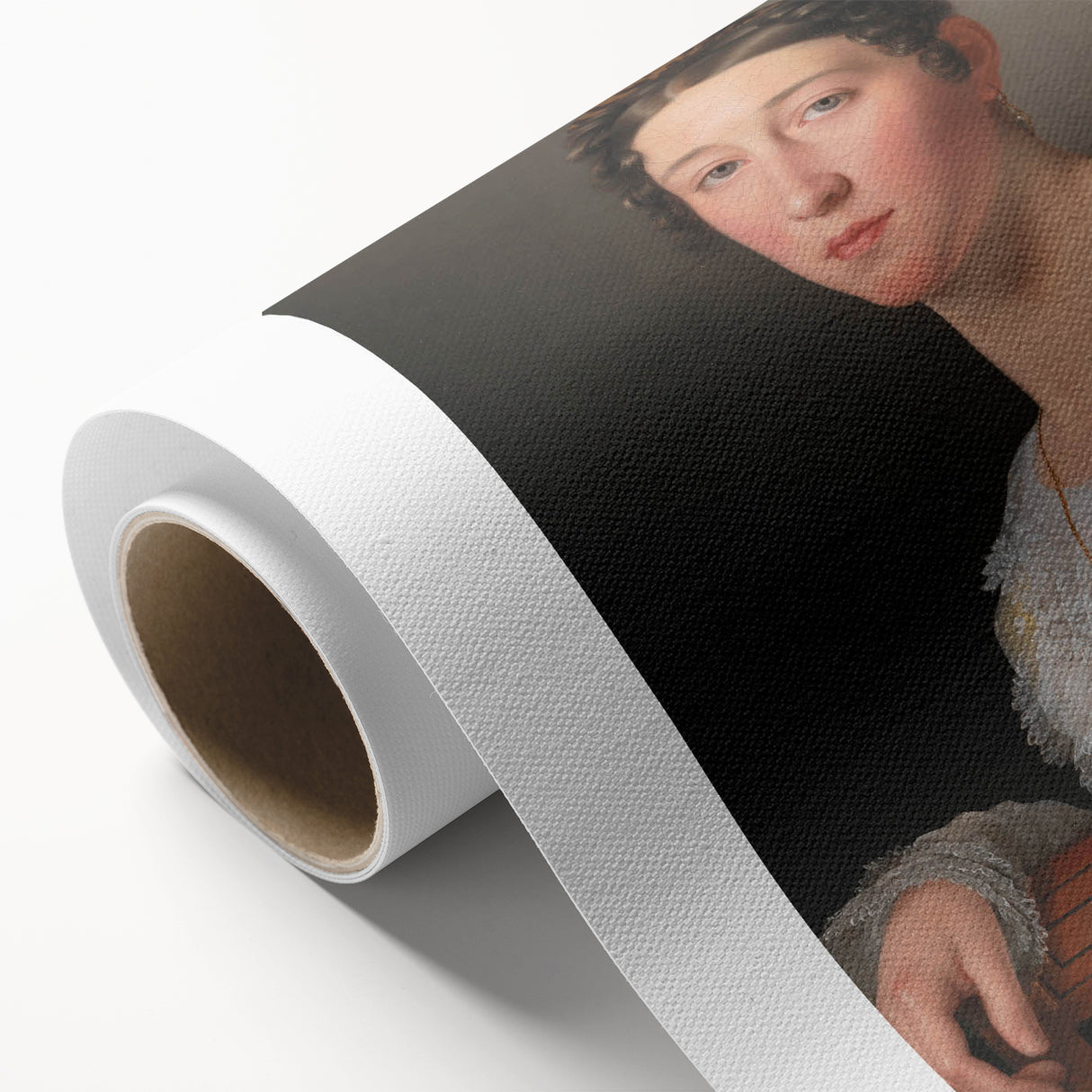 Romanticism Art: Portrait of Emilie Massmann by Eckersberg - Canvas Print