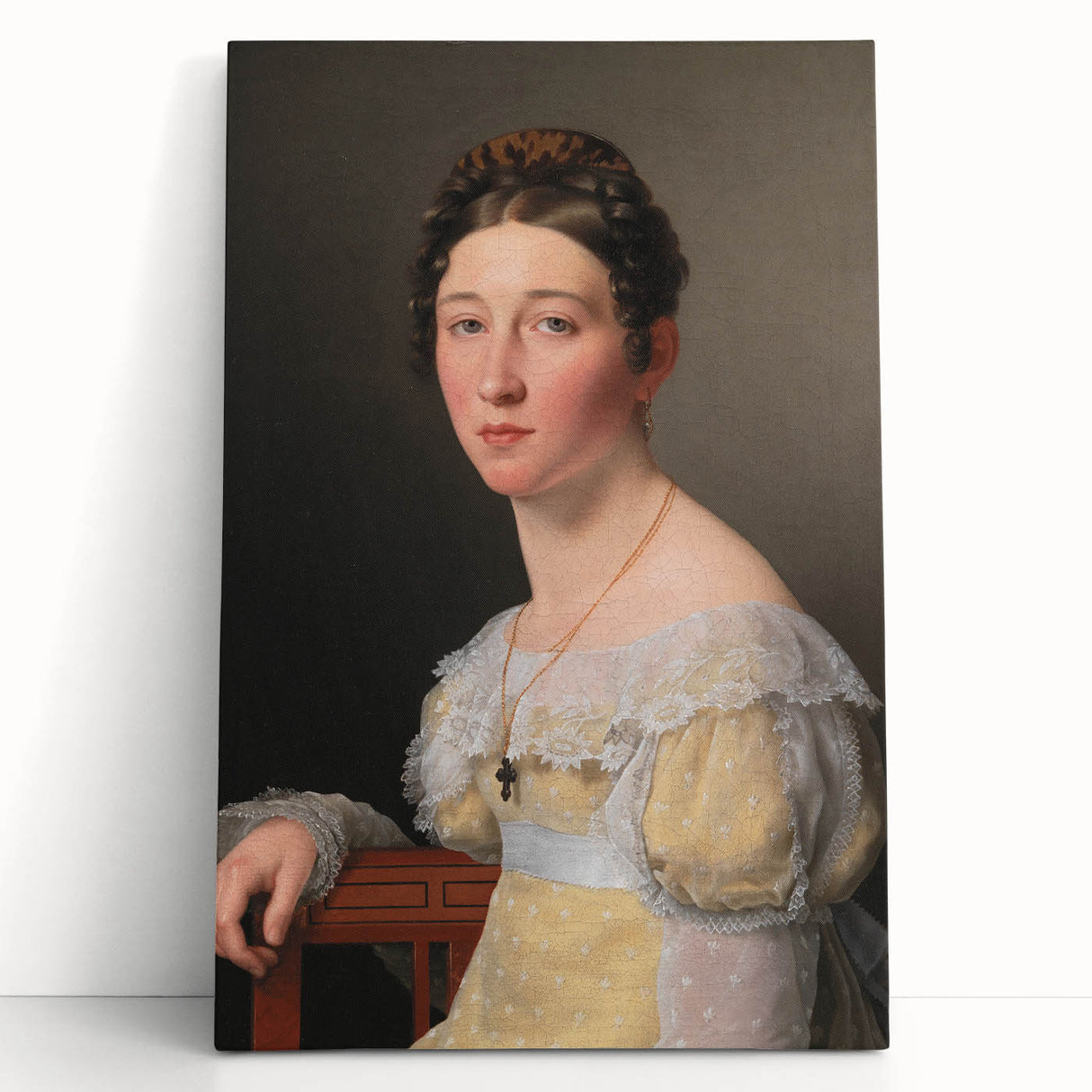 Romanticism Art: Portrait of Emilie Massmann by Eckersberg - Canvas Print