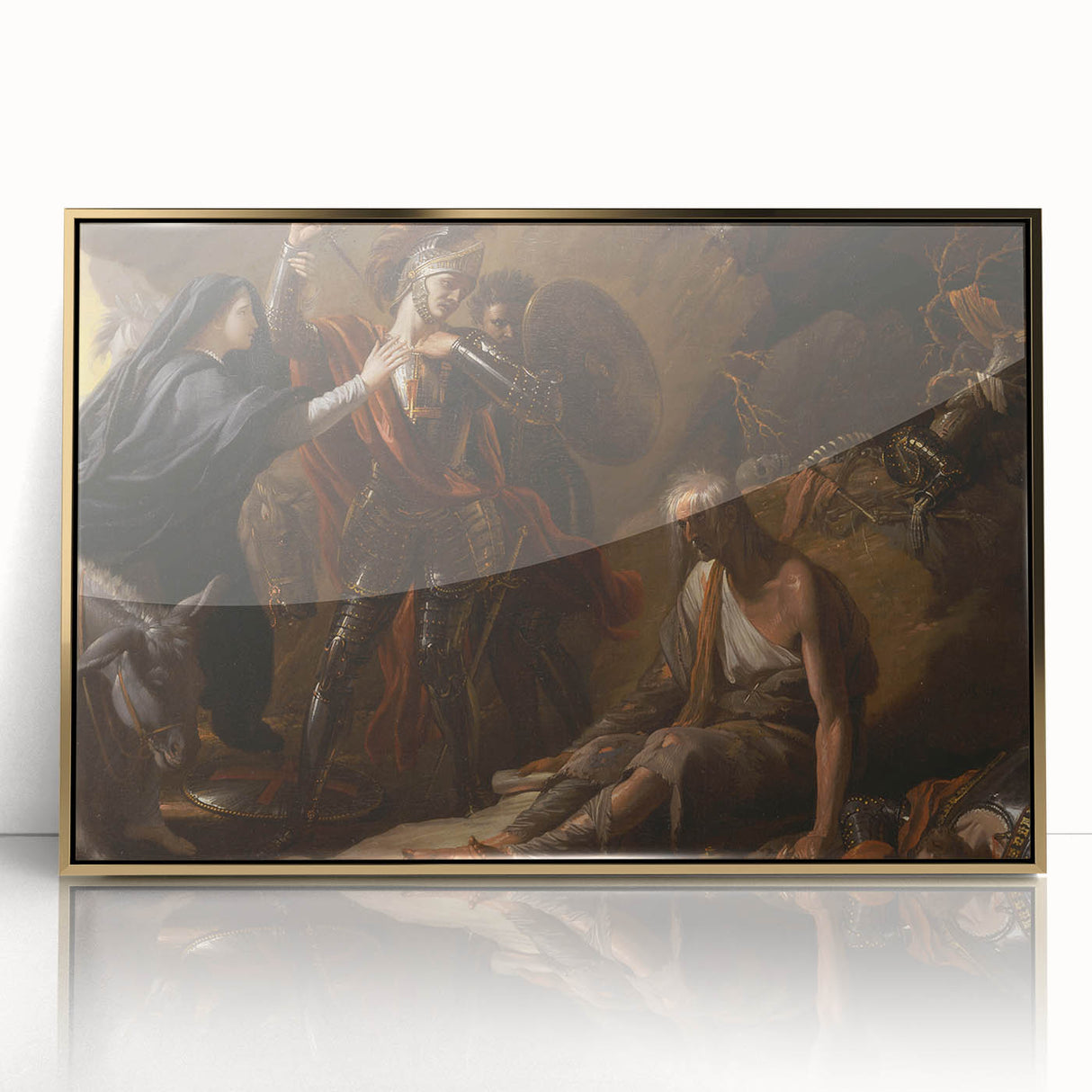 Romanticism Art: The Cave of Despair - Dramatic Historical Canvas Print
