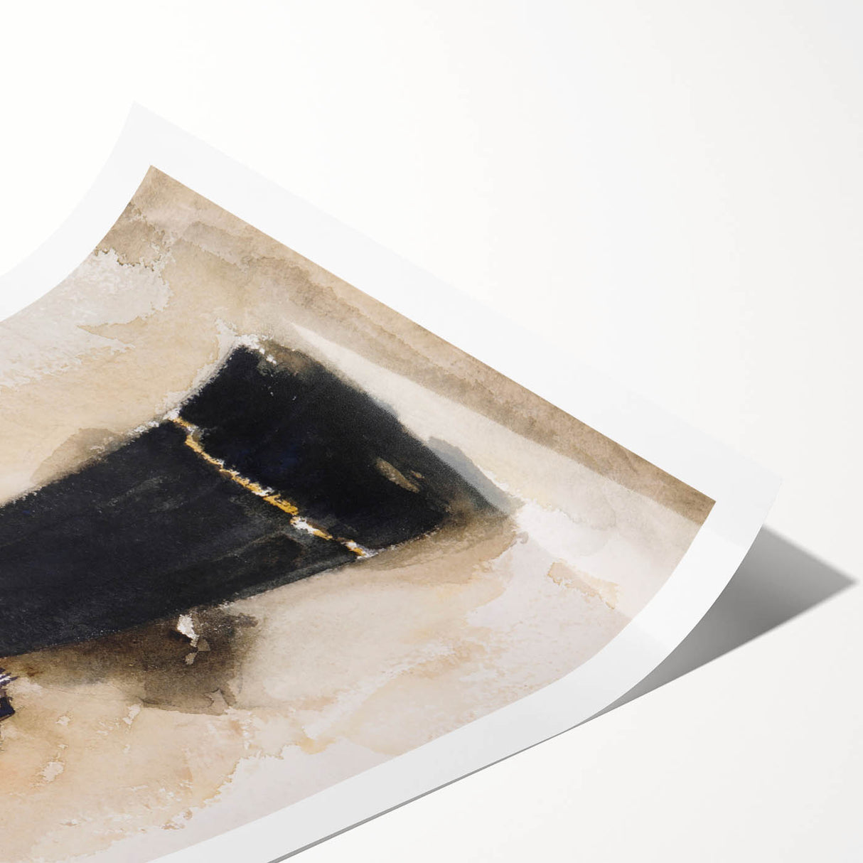 Romantic Art Prints: Young Woman with a Black Skirt - Timeless Portrait