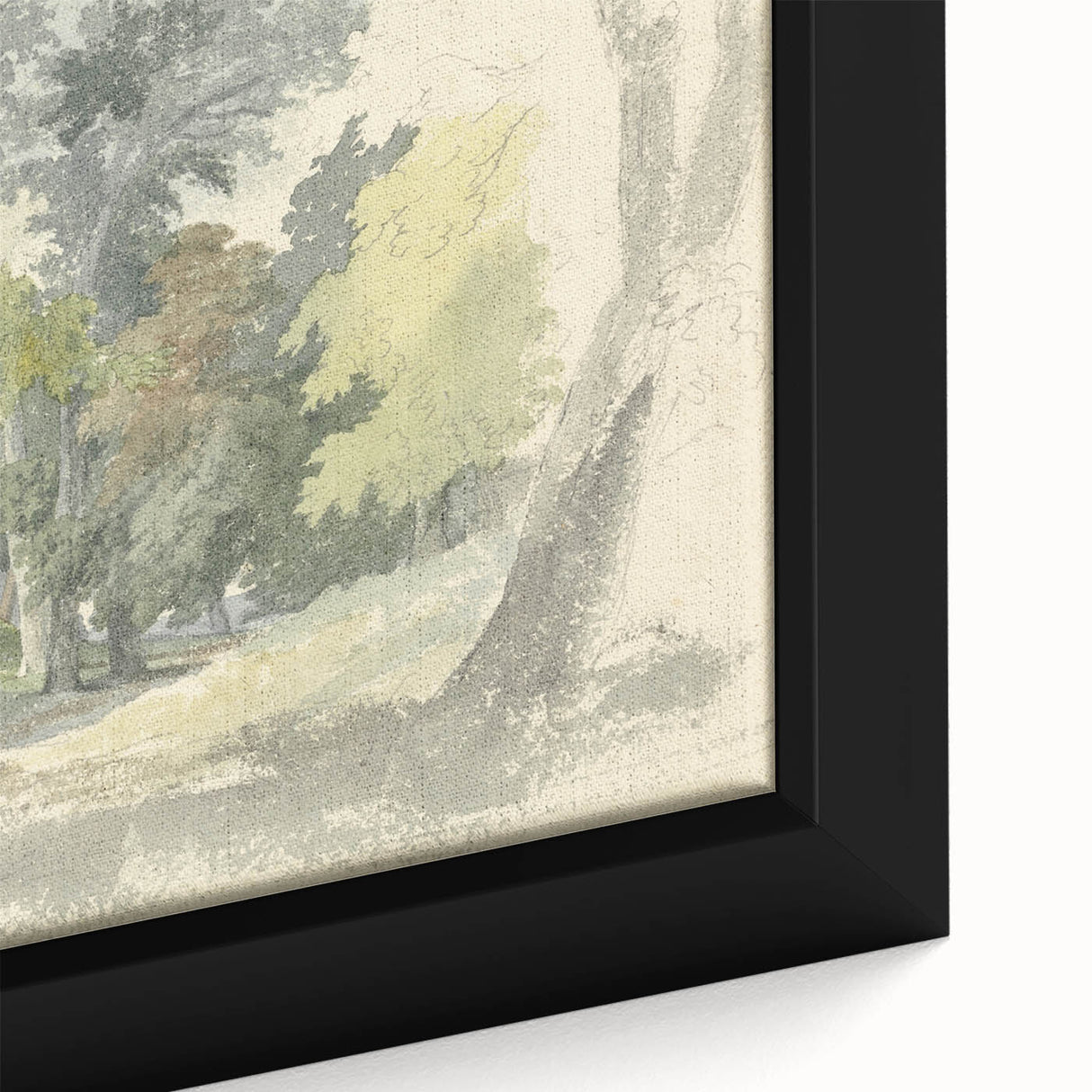 Classic Romantic Paintings: Peaceful Woodland Glade Illustration