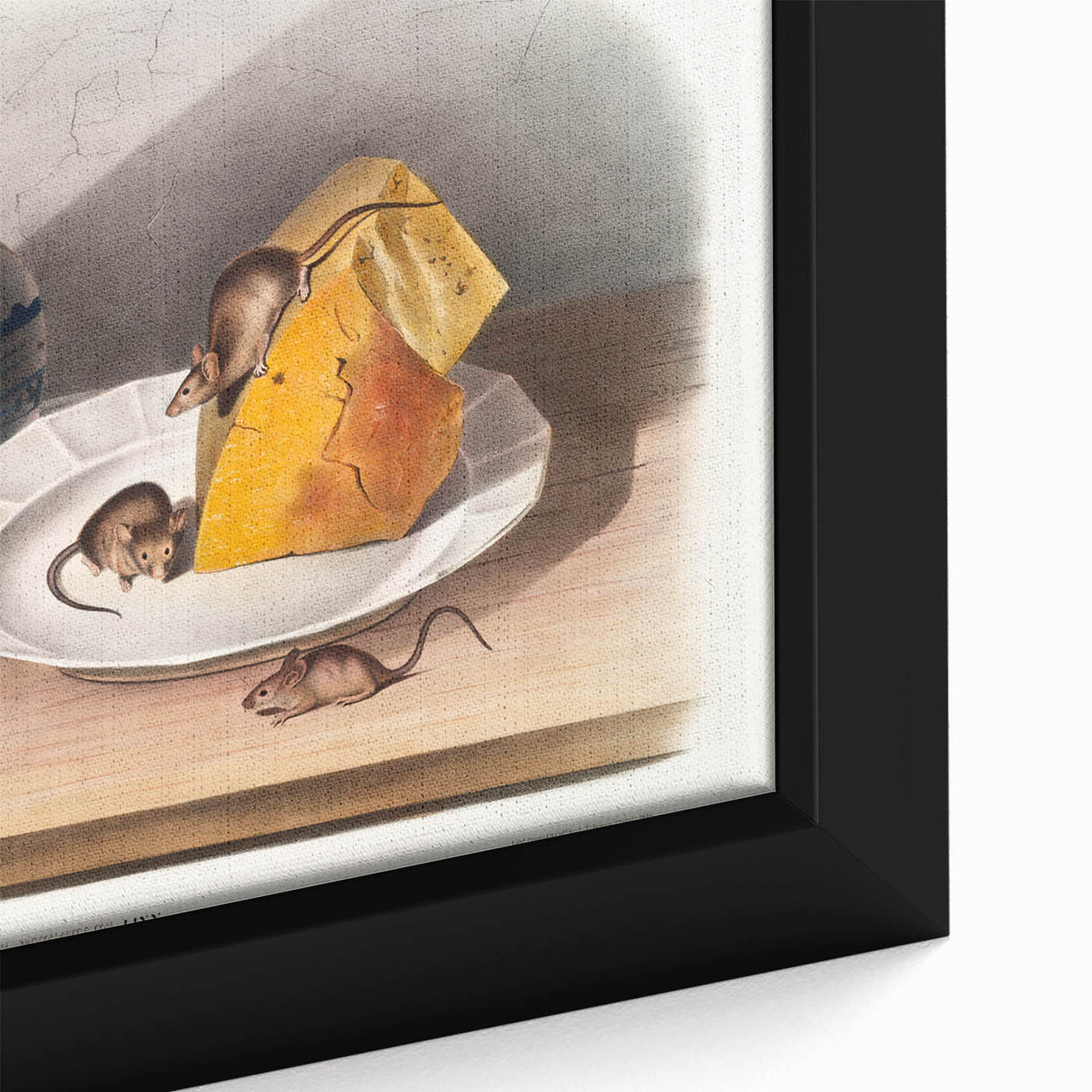 Romanticism Art: Mouse and Cheese Still Life by Audubon