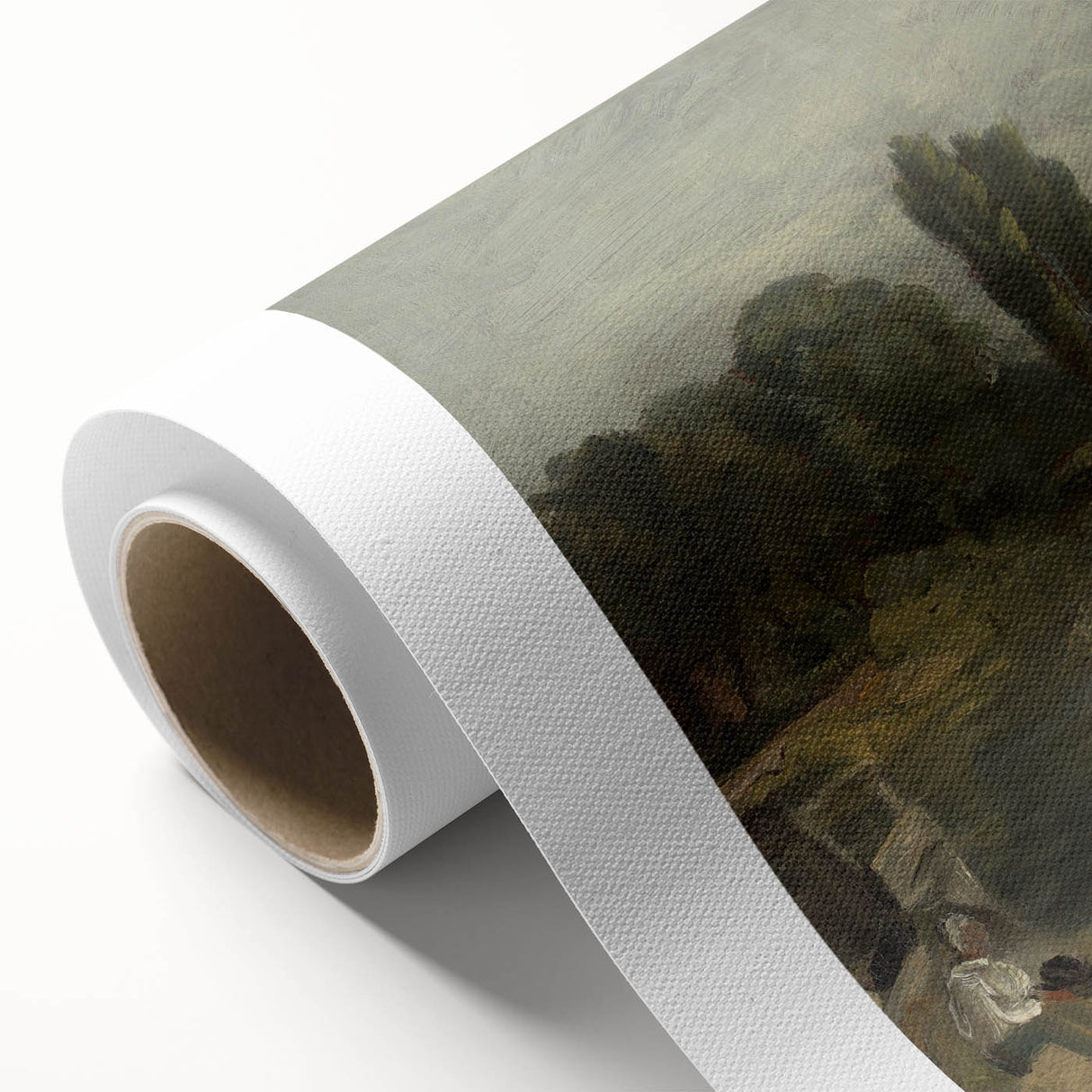 Classic Romantic Paintings: Flatford Lock by John Constable