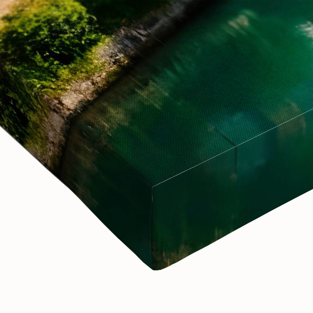 Black and white landscape art painting of Austrian scenery on stretched canvas, ideal for bedroom wall art.