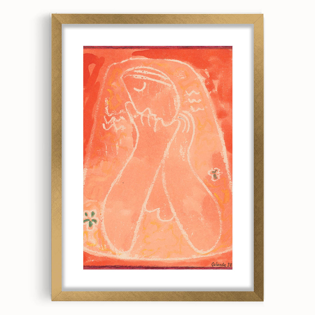 Romantic Art Prints: Thoughtful by Mikuláš Galanda