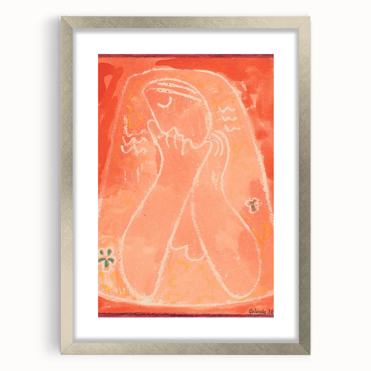 Romantic Art Prints: Thoughtful by Mikuláš Galanda