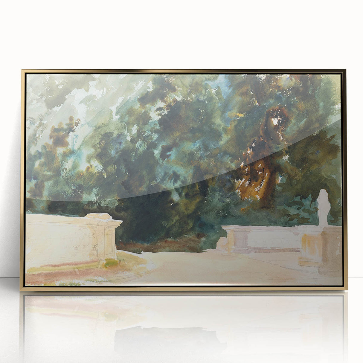 Romantic Art Prints: Terrace and Gardens by John Singer Sargent