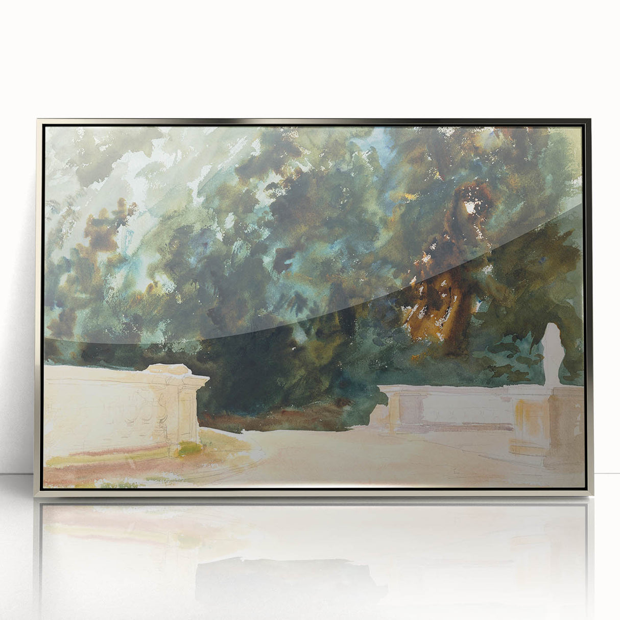 Romantic Art Prints: Terrace and Gardens by John Singer Sargent
