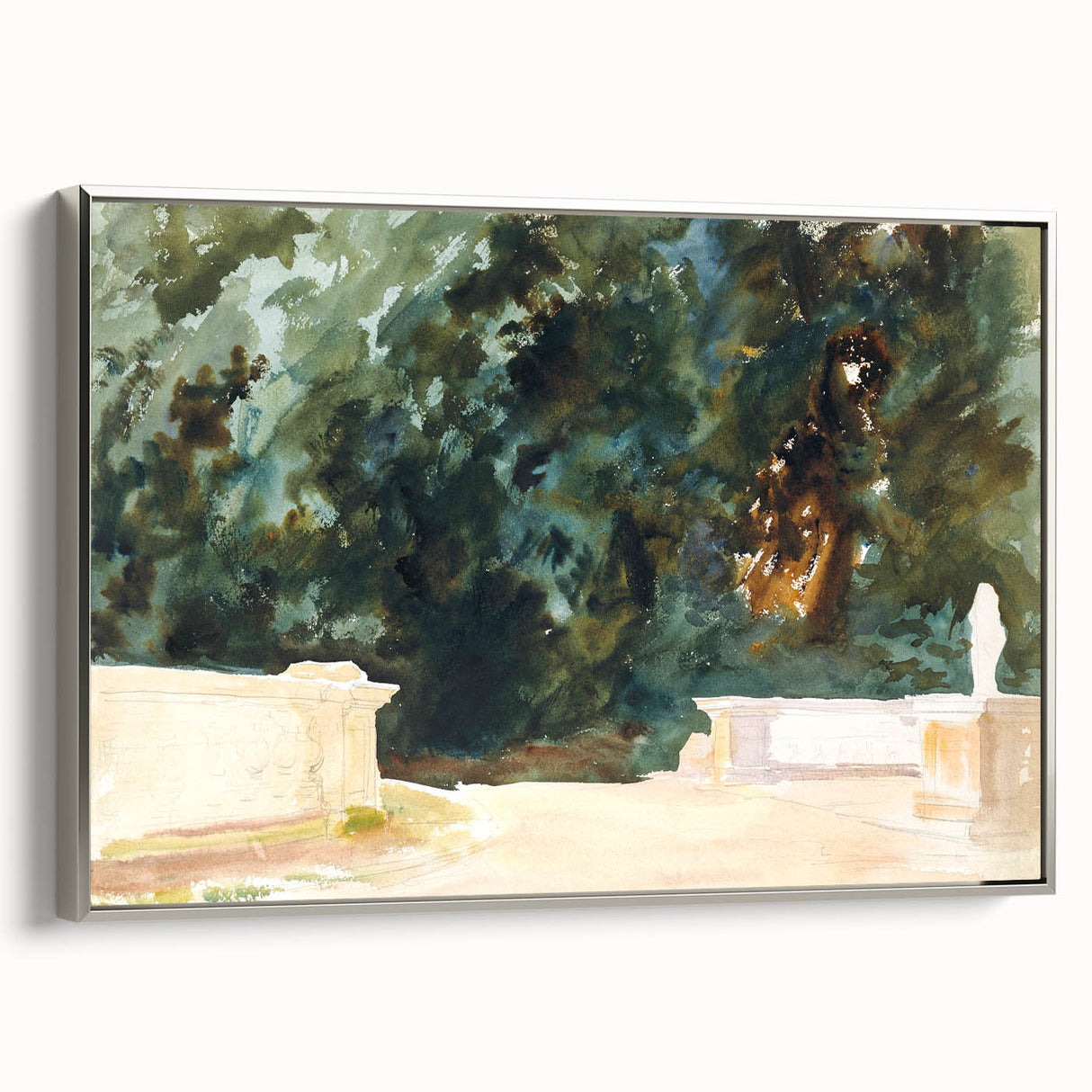 Romantic Art Prints: Terrace and Gardens by John Singer Sargent