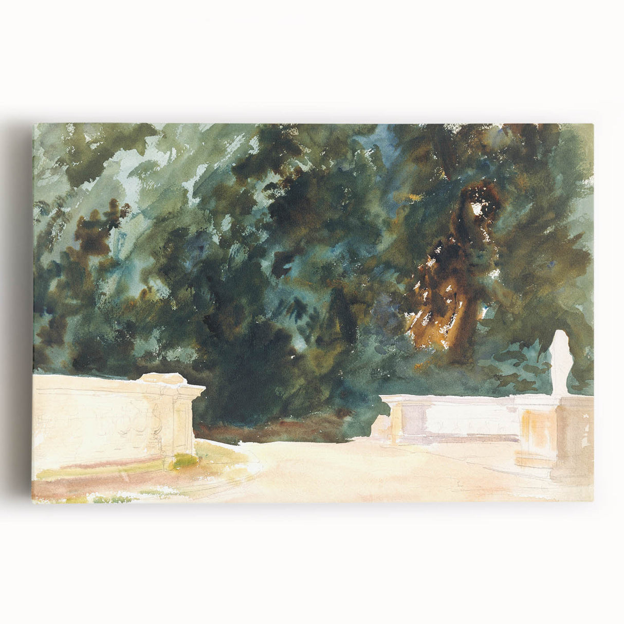 Romantic Art Prints: Terrace and Gardens by John Singer Sargent