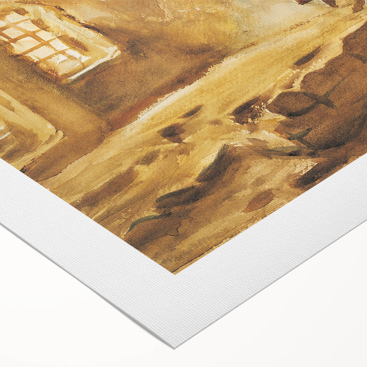 Romantic Art Prints: Ruined Cellar—Arras by John Singer Sargent