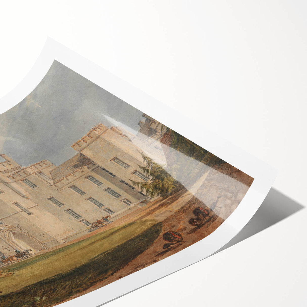 Romanticism Art of Hampton Court - Classic Romantic Era Canvas