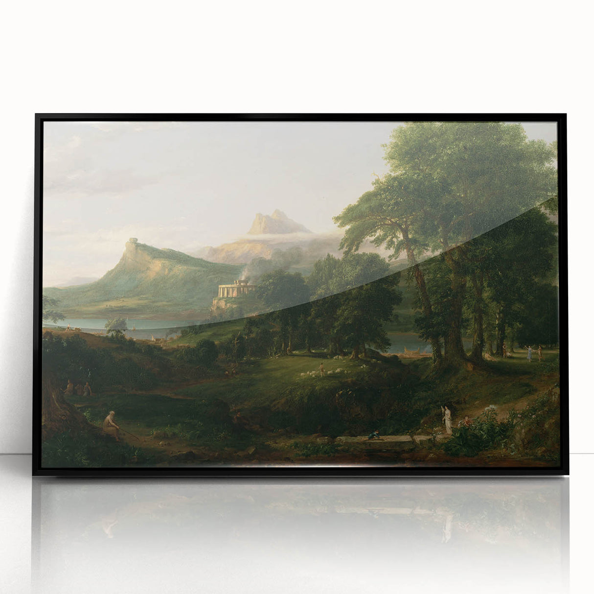 Pastoral Landscape Canvas - Romanticism Art by Thomas Cole