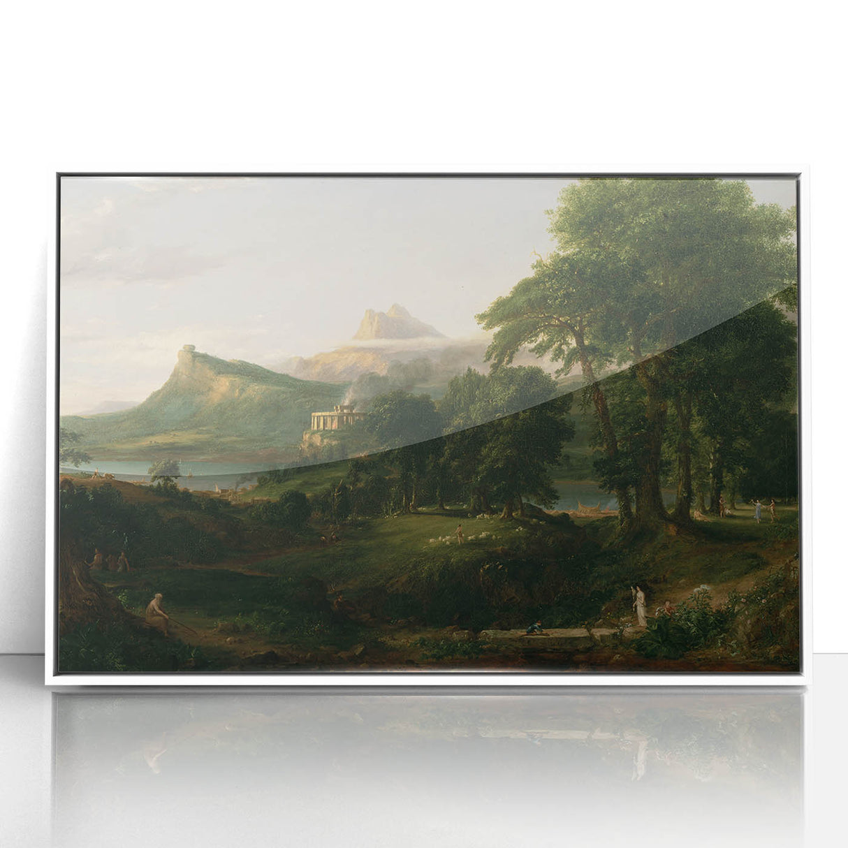 Pastoral Landscape Canvas - Romanticism Art by Thomas Cole